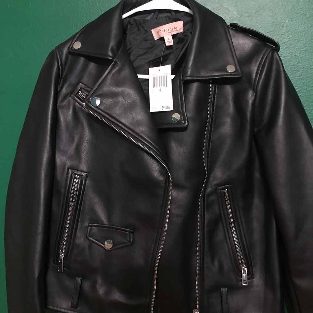 Philosophy leather jacket